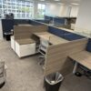 Office cubicles with modern design at Cube World USA.