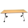 Nesting training table with adjustable legs and space-saving design for versatile training room setu.