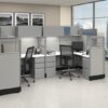 Office cubicles with ergonomic chairs and workstations for efficient workspace.