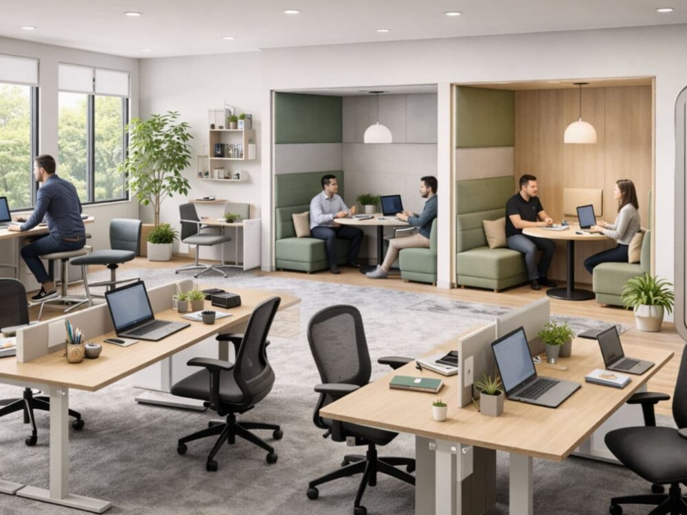 How Office Furniture Can Support Employee Hybrid Work Schedules