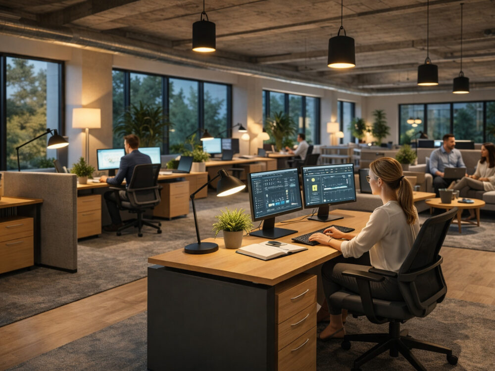 How Lighting and Furniture Work Together to Shape Workplace Performance