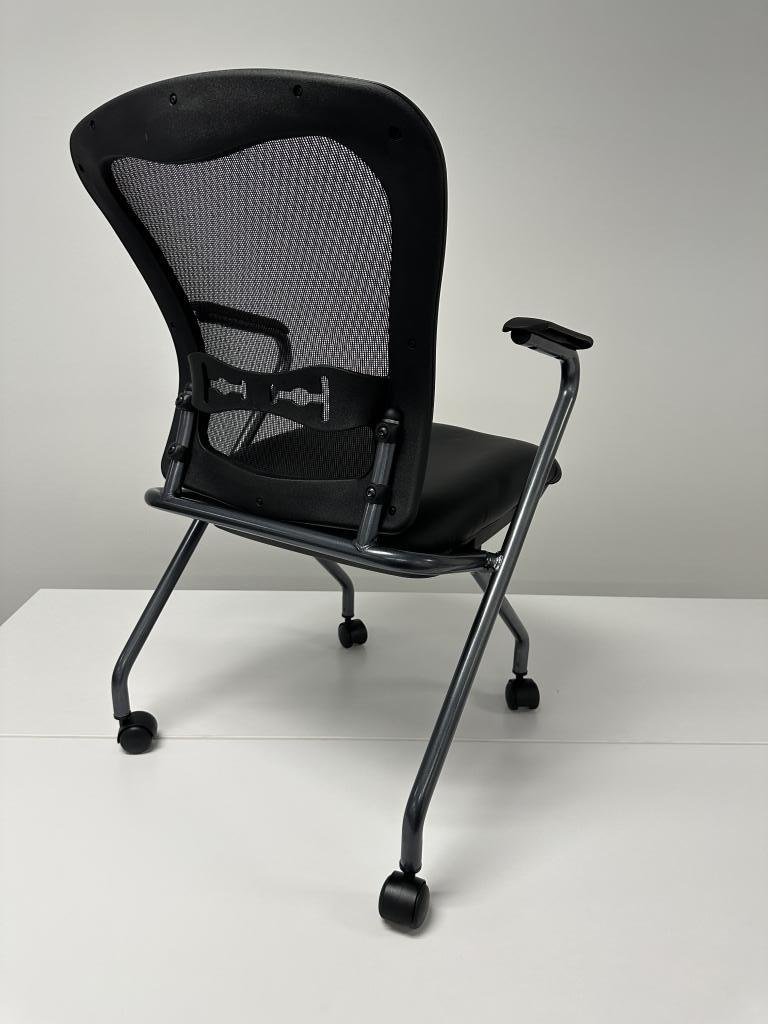 OFS Nesting chairs Mesh Back Vinyl Seat