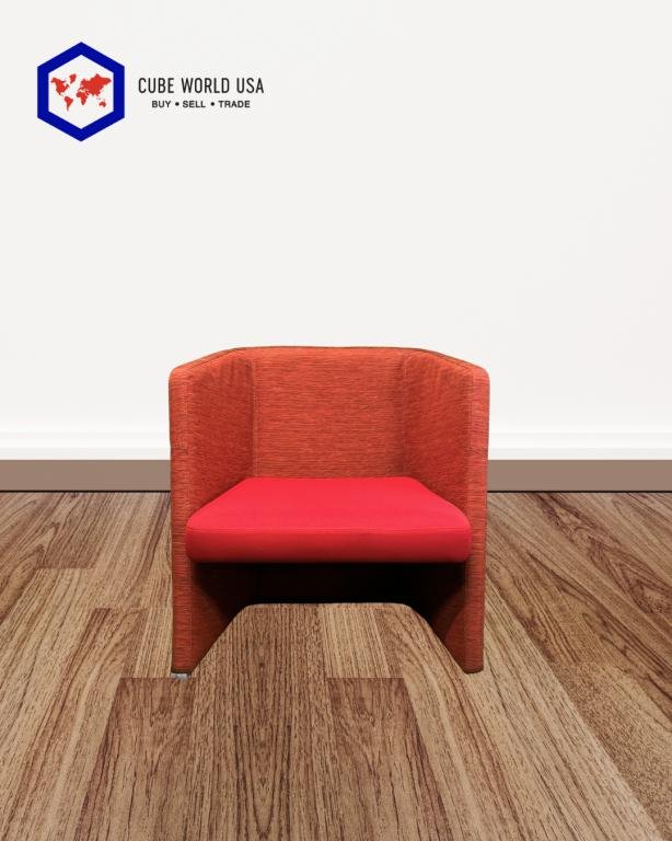 Keilhauer Talk 8701 Red Mid Back Lounge Chair