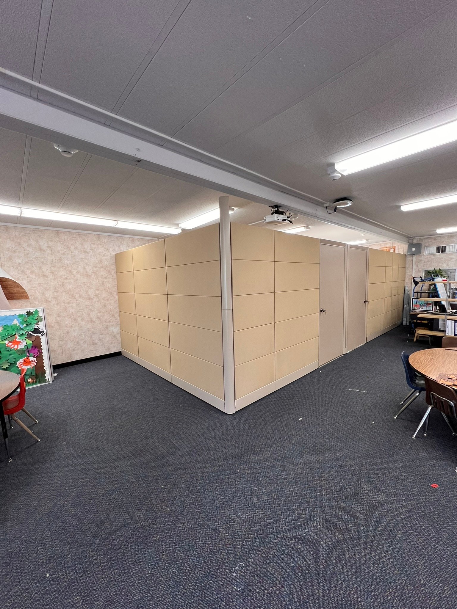 Herman Miller Ethospace 86"T With Doors Stone & Neutral