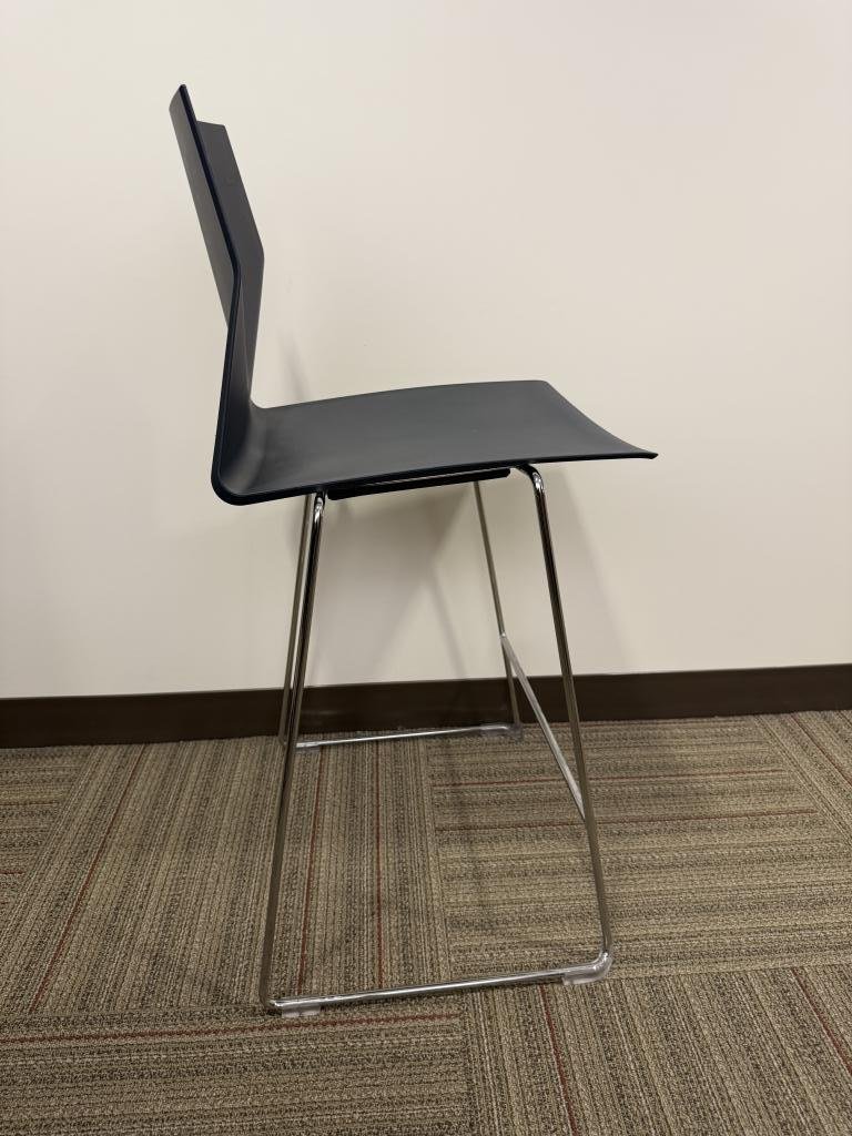 Hightower black stackable bar stools