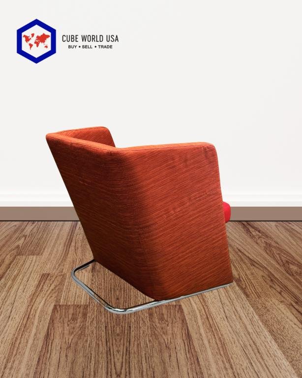 Keilhauer Talk 8701 Red Mid Back Lounge Chair