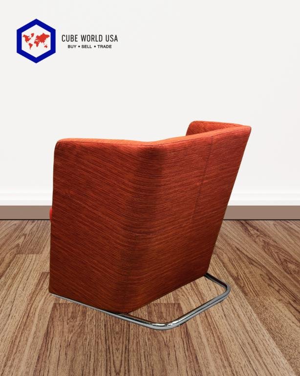 Keilhauer Talk 8701 Red Mid Back Lounge Chair