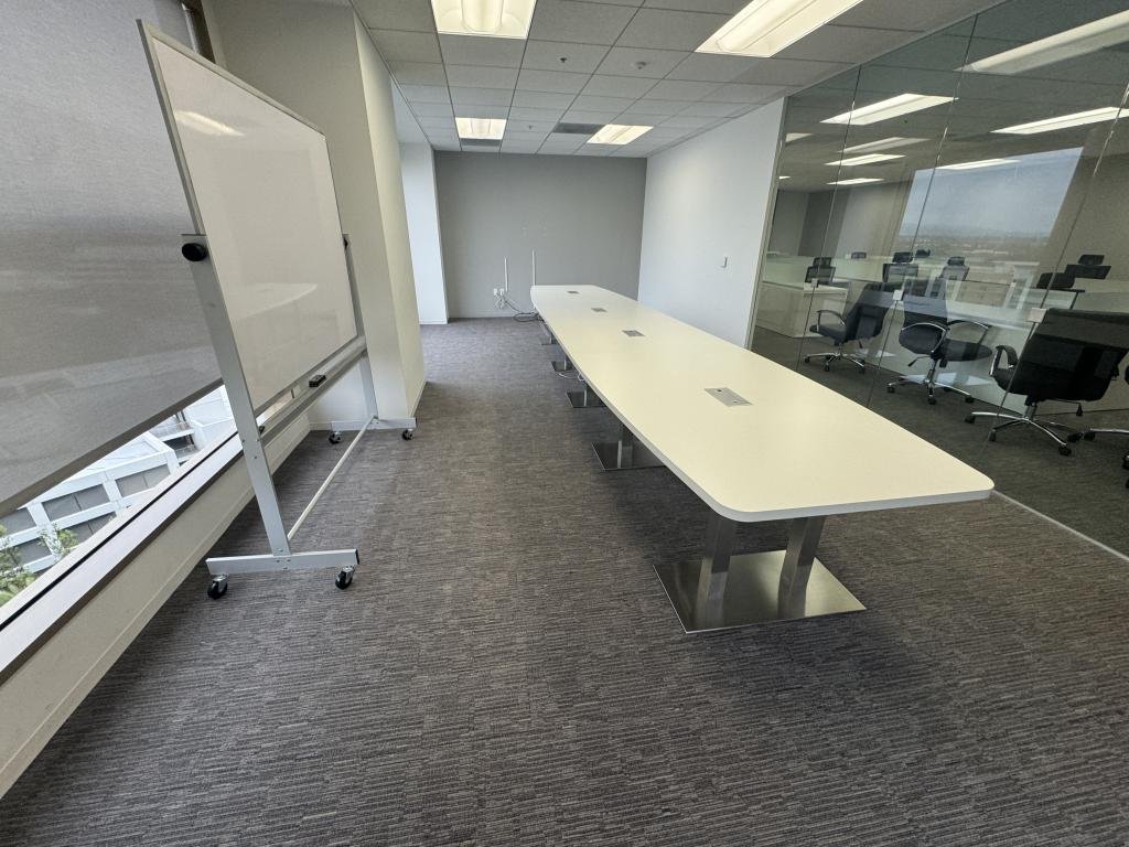 Teknion 20 ft white Boardroom Table