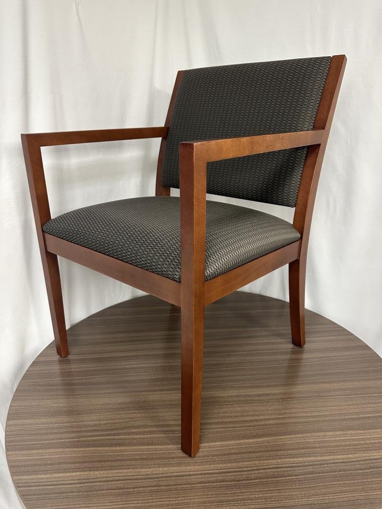OFS Cherry and Neutral Guest Chair Veneer