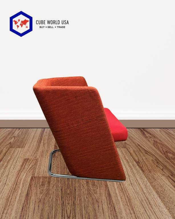 Keilhauer Talk 8701 Red Mid Back Lounge Chair