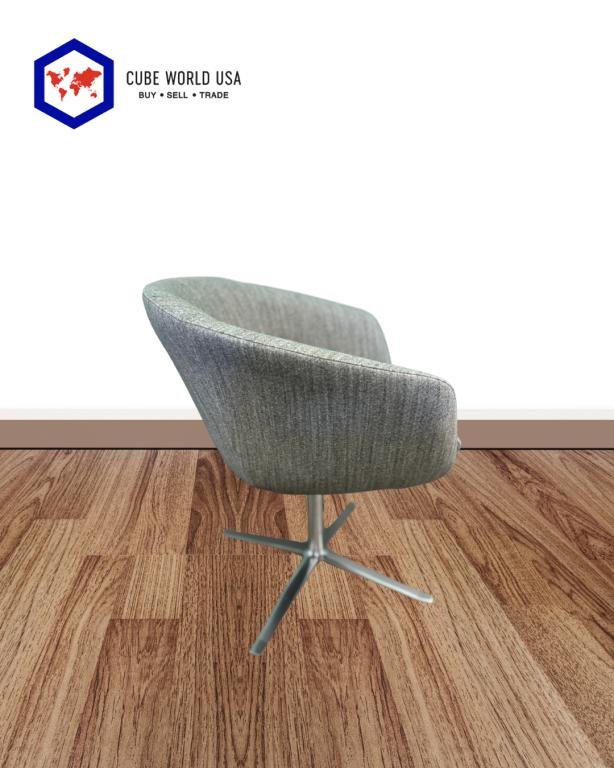 Steelcase Bob Lounge Swivel Chair Chrome X