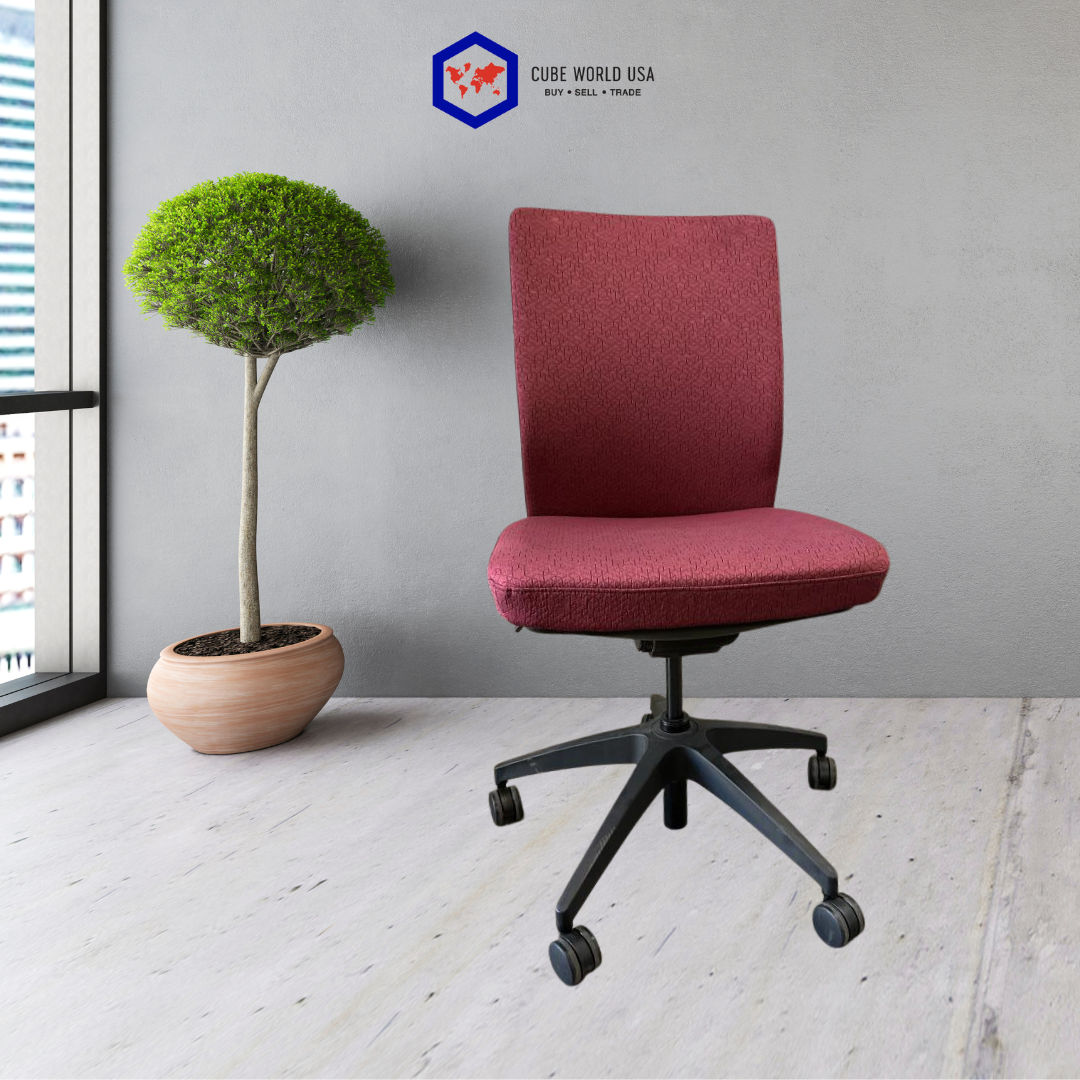 Allsteel armless chair seat sider & pneumatic