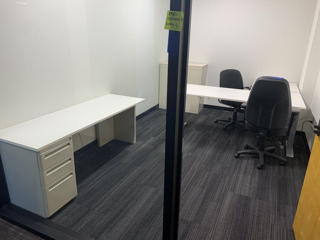 Herman Miller 6 ft modern desk with pedestal
