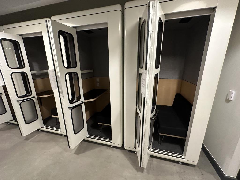 White Acoustic Privacy/Phone Booths 47x47x92
