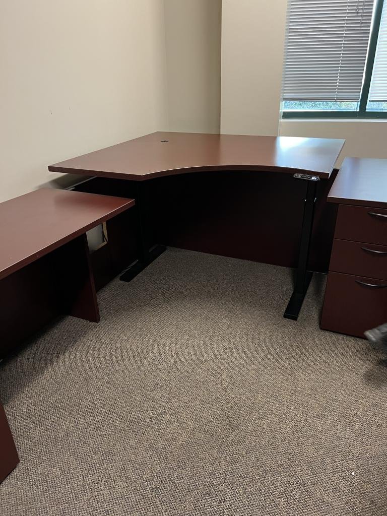 Linak DF2 Black Height Adjustable Desk Base