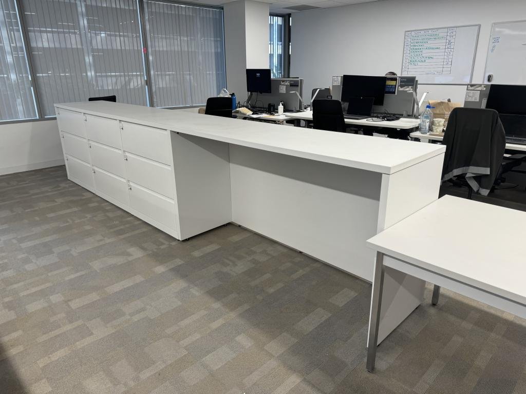 Steelcase white 30Wx24Dx41T lateral files