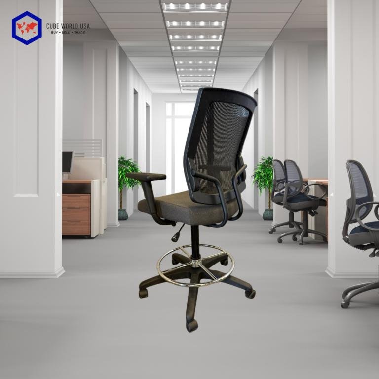 Sit On It Focus Ergonomic Stools Grey & black