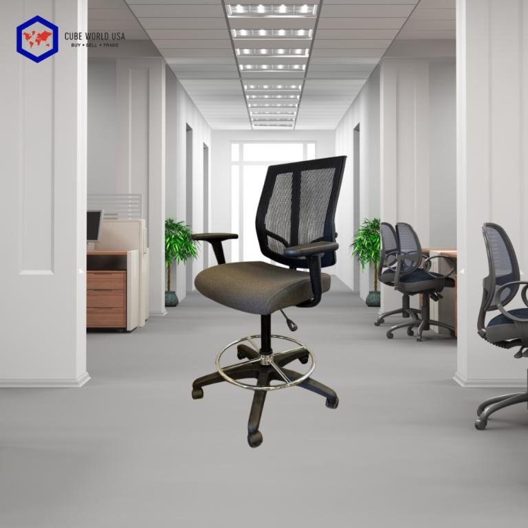 Sit On It Focus Ergonomic Stools Grey & black