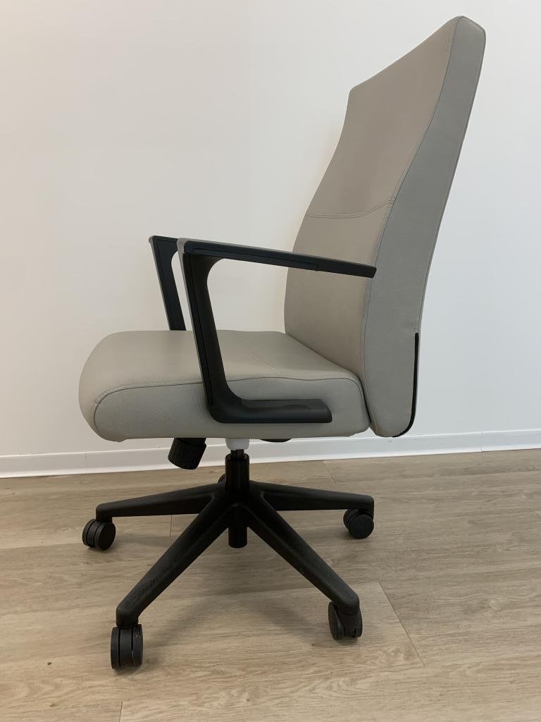 Sit On It Neutral Leather plush chair tan