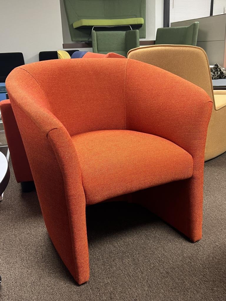 Herman Miller Orange Lounge Mid Century