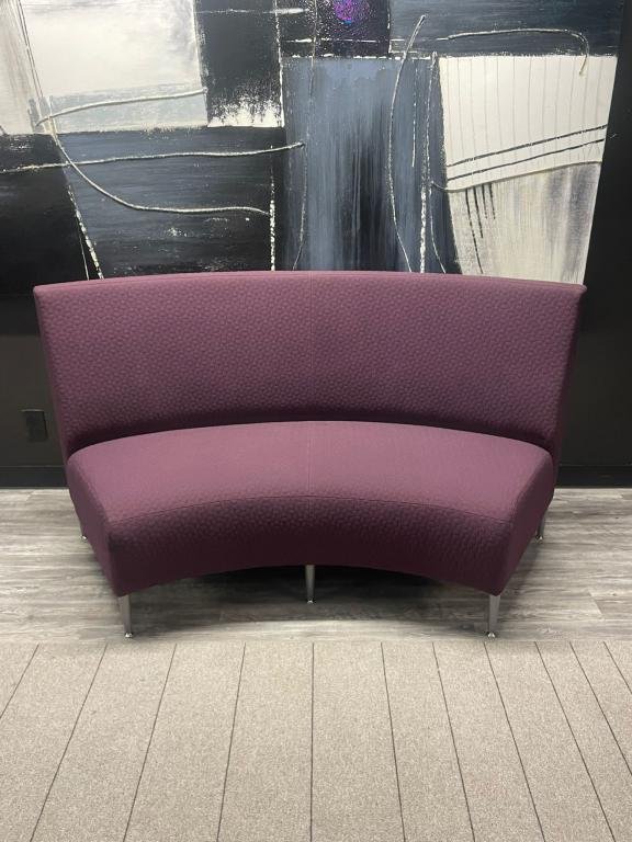 Krug purple short curved couch