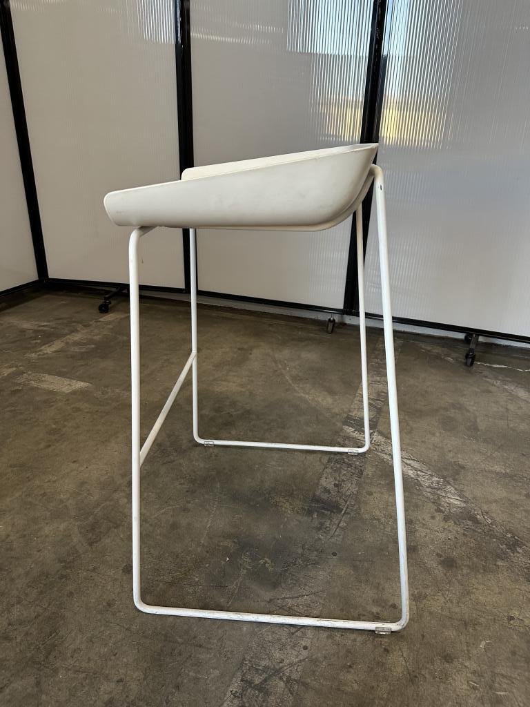 Steelcase Scoop White Counter Height Stool