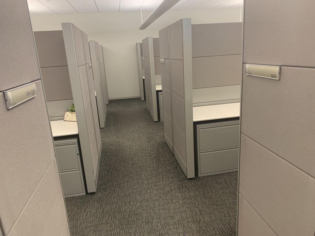 Ethospace 70in tall Frosted Glass Any Size Loaded