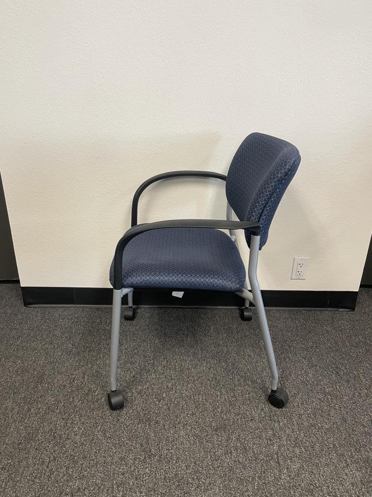 Trendway Blue Stackable on Casters