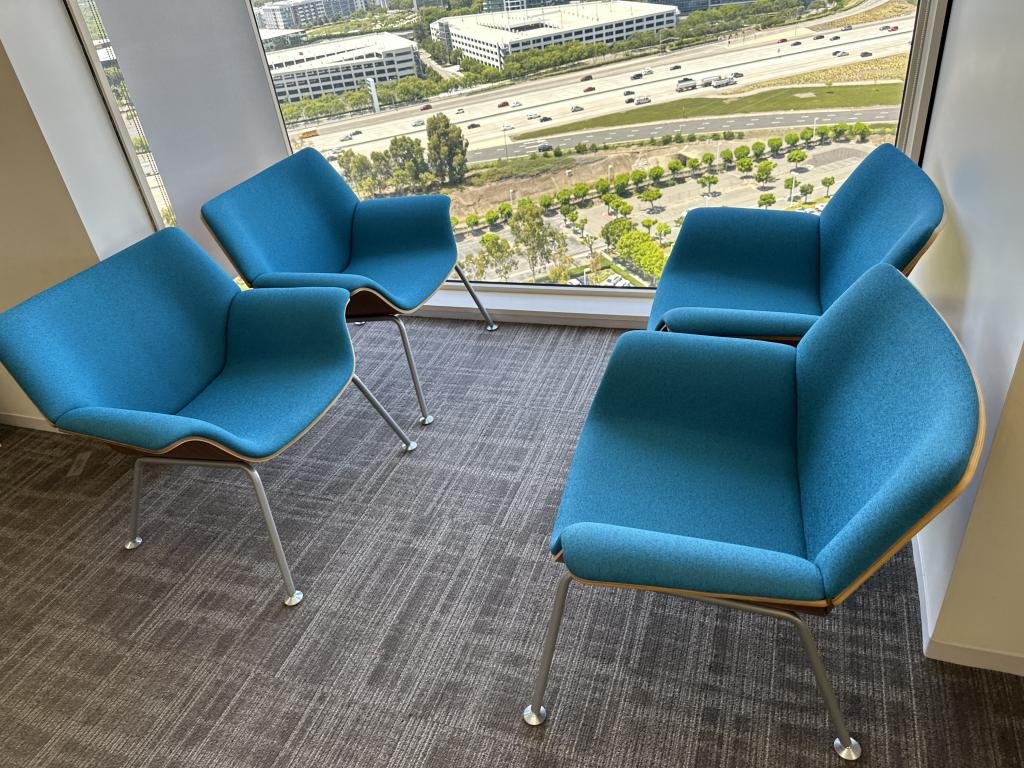 Steelcase Bucket Seat Designer Bright Blue