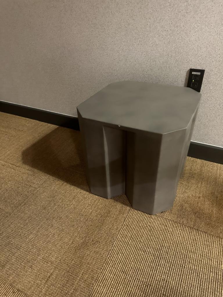 Stone Finish Plaster Occasional Tables