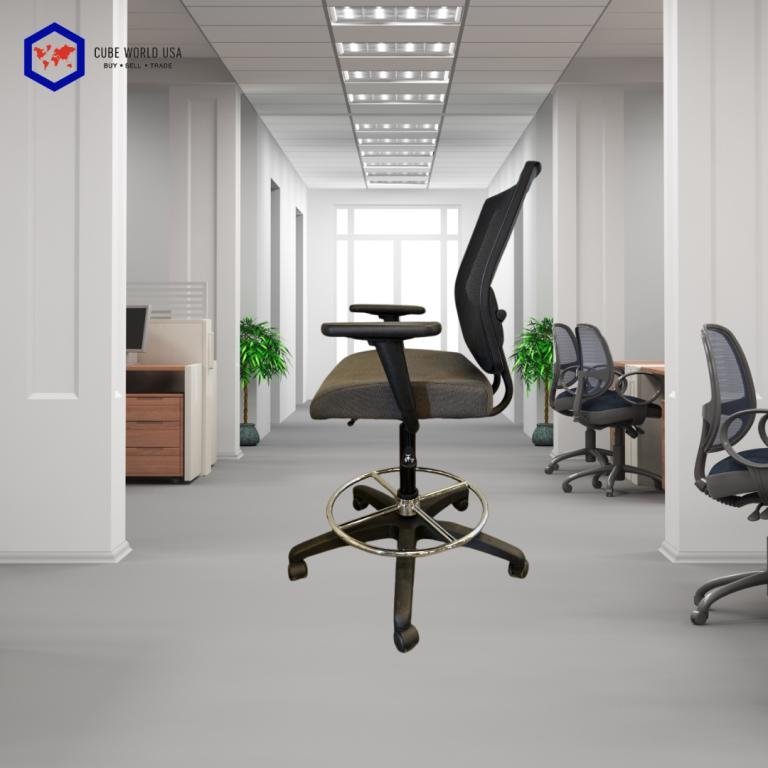 Sit On It Focus Ergonomic Stools Grey & black