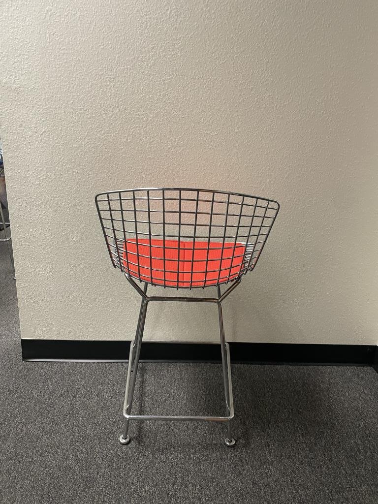 Vitra Chrome Wire Chair with Mid Back
