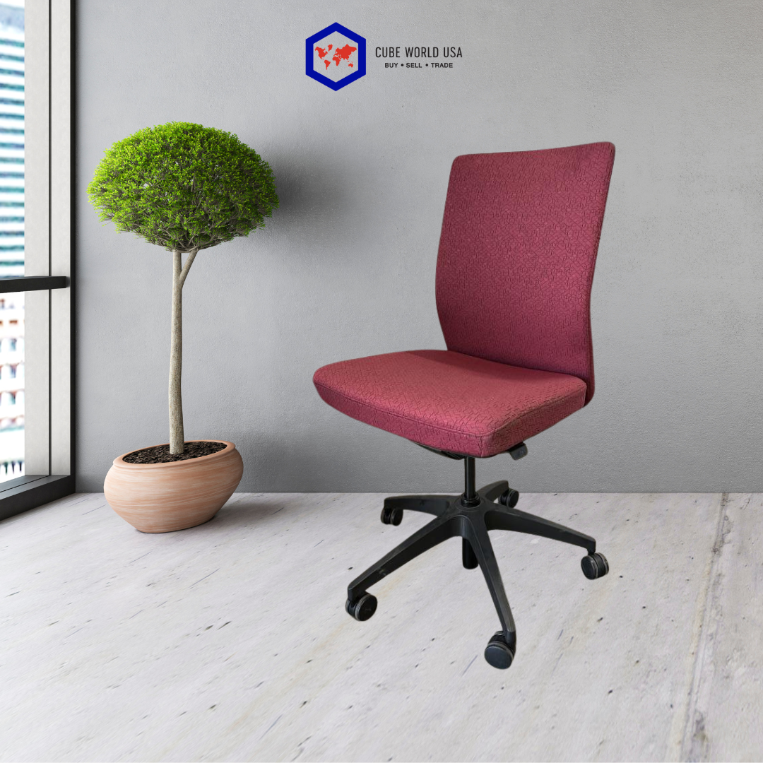 Allsteel armless chair seat sider & pneumatic