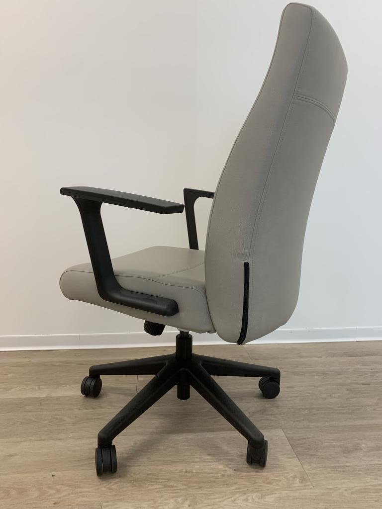 Sit On It Neutral Leather plush chair tan