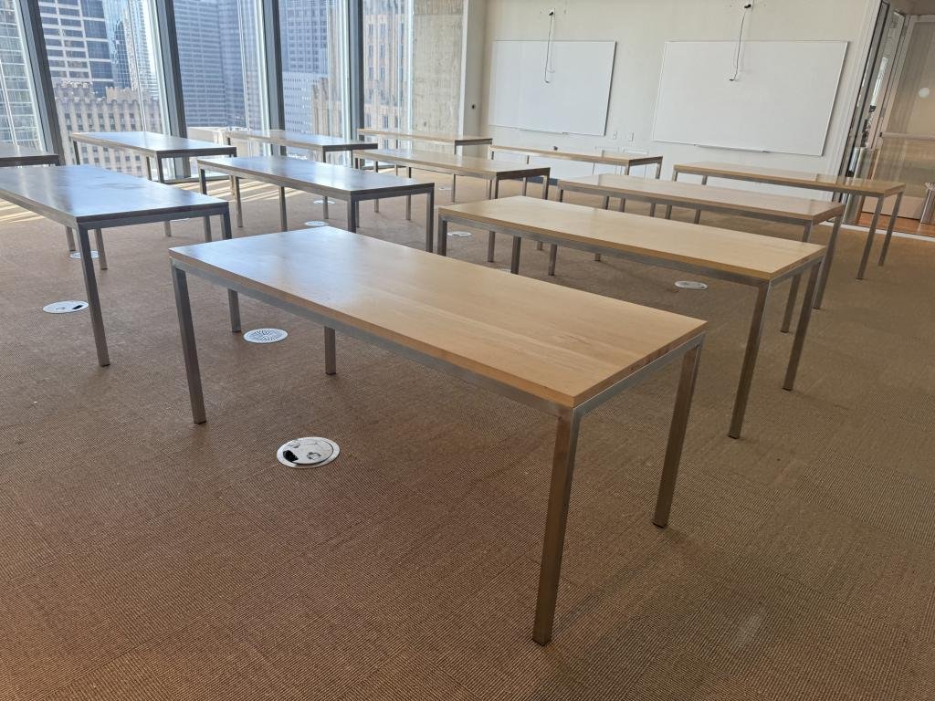 Steelcase 72x30in maple table butcher top