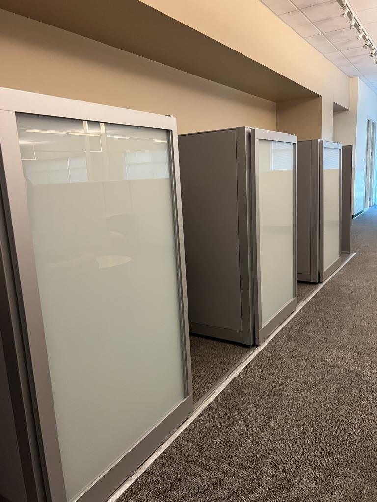 Steelcase 6'x6'x67" with sliding Glass door