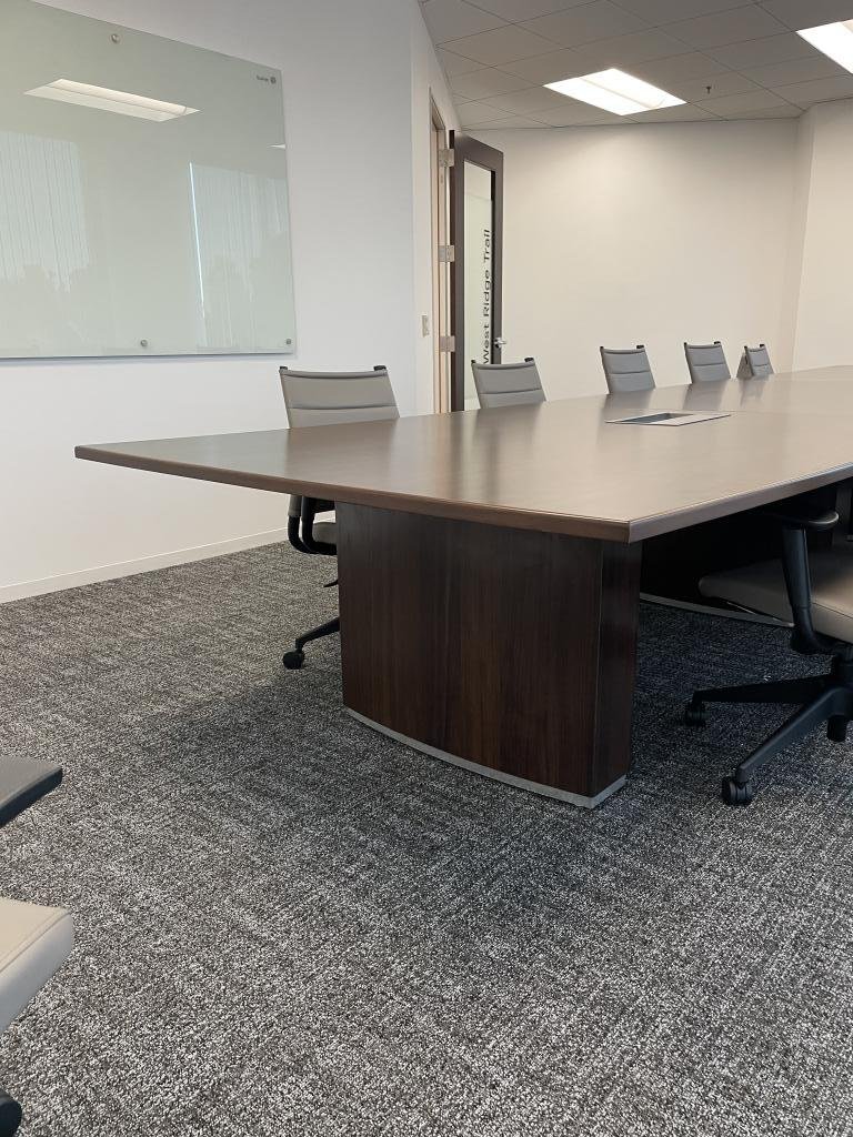 Knoll 18x5 Espresso Conference Table