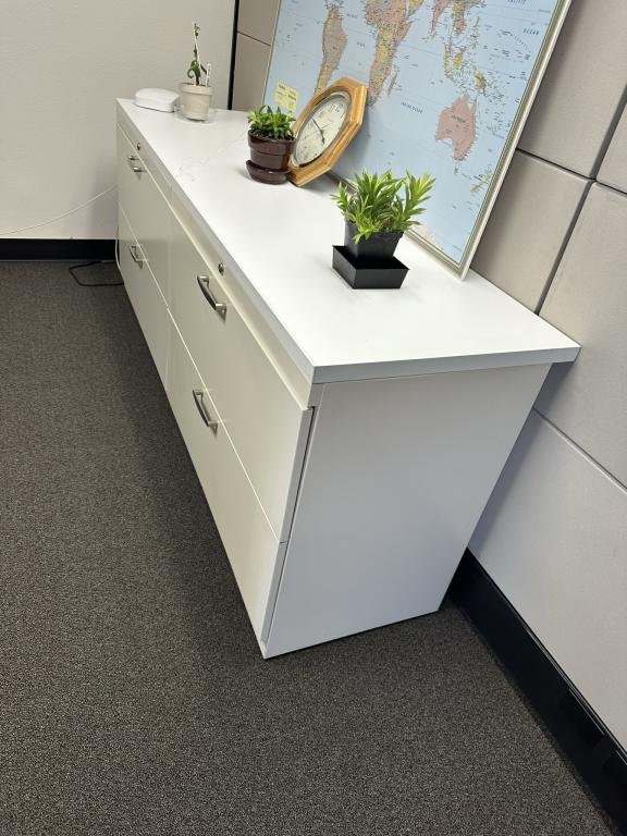 Trendway 6' White credenza