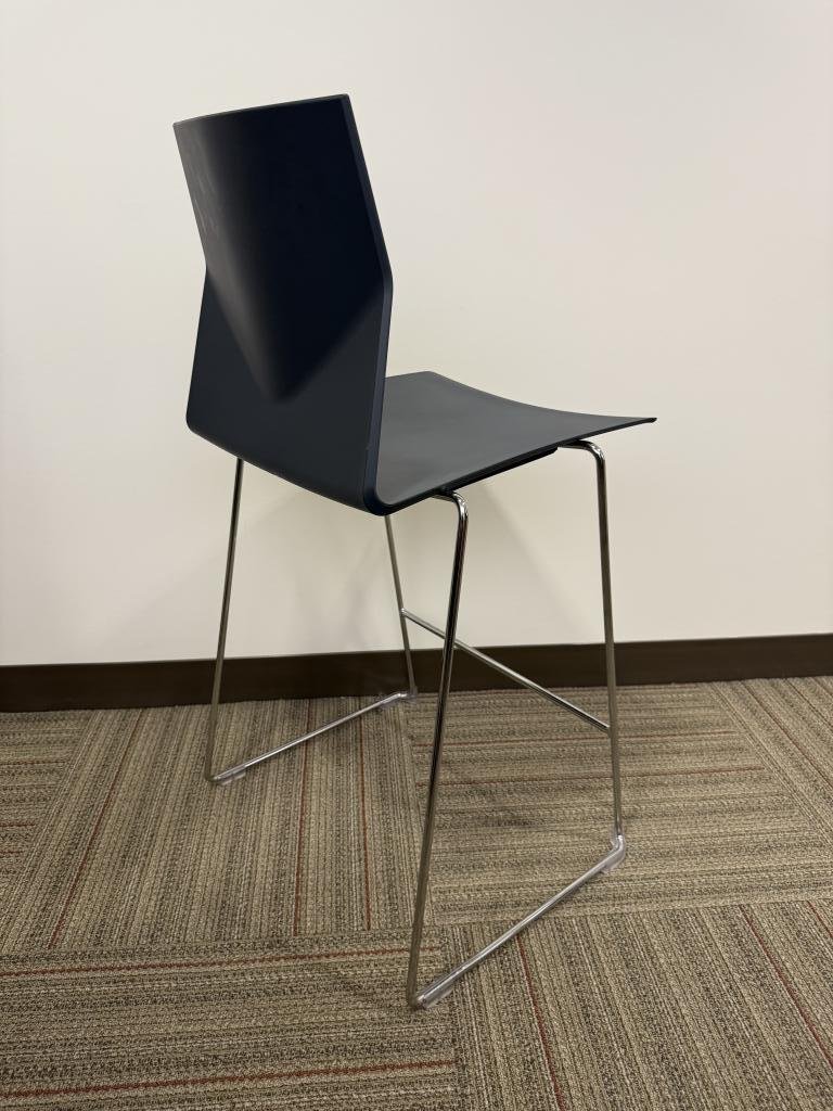 Hightower black stackable bar stools