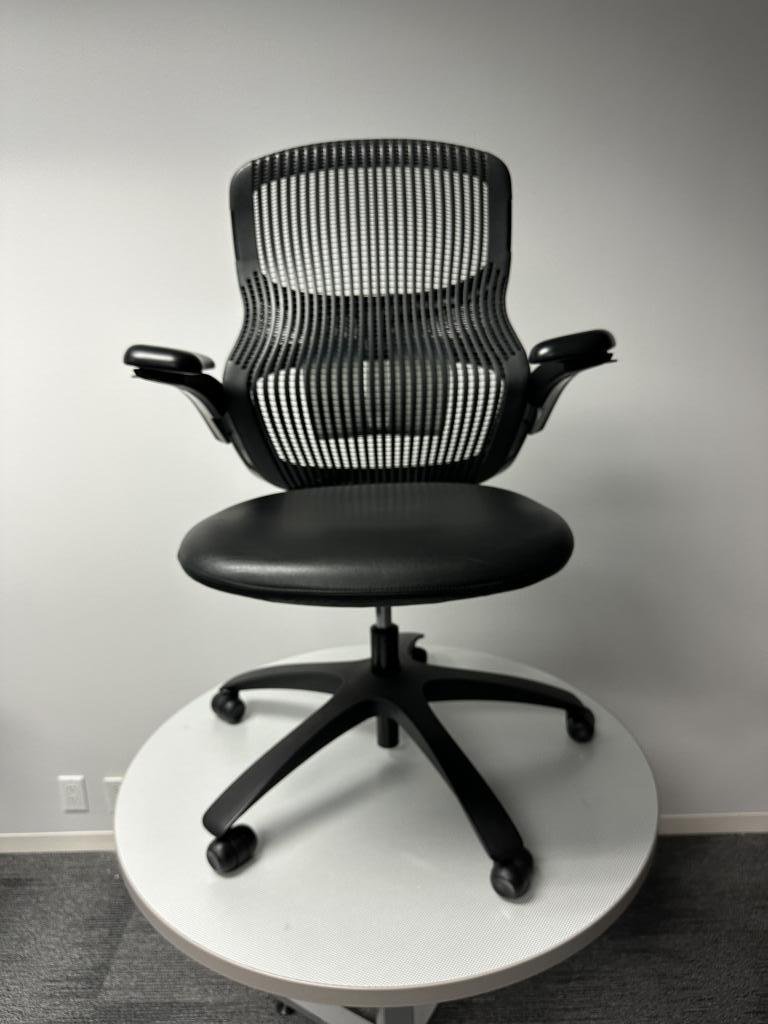 Knoll ReGeneration chair Black & Chrome Loade