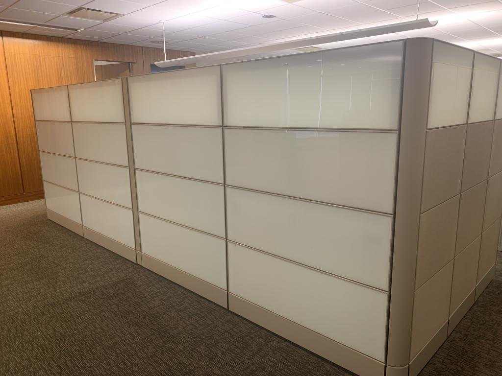 Ethospace Frosted Glass 70inT Room Divider