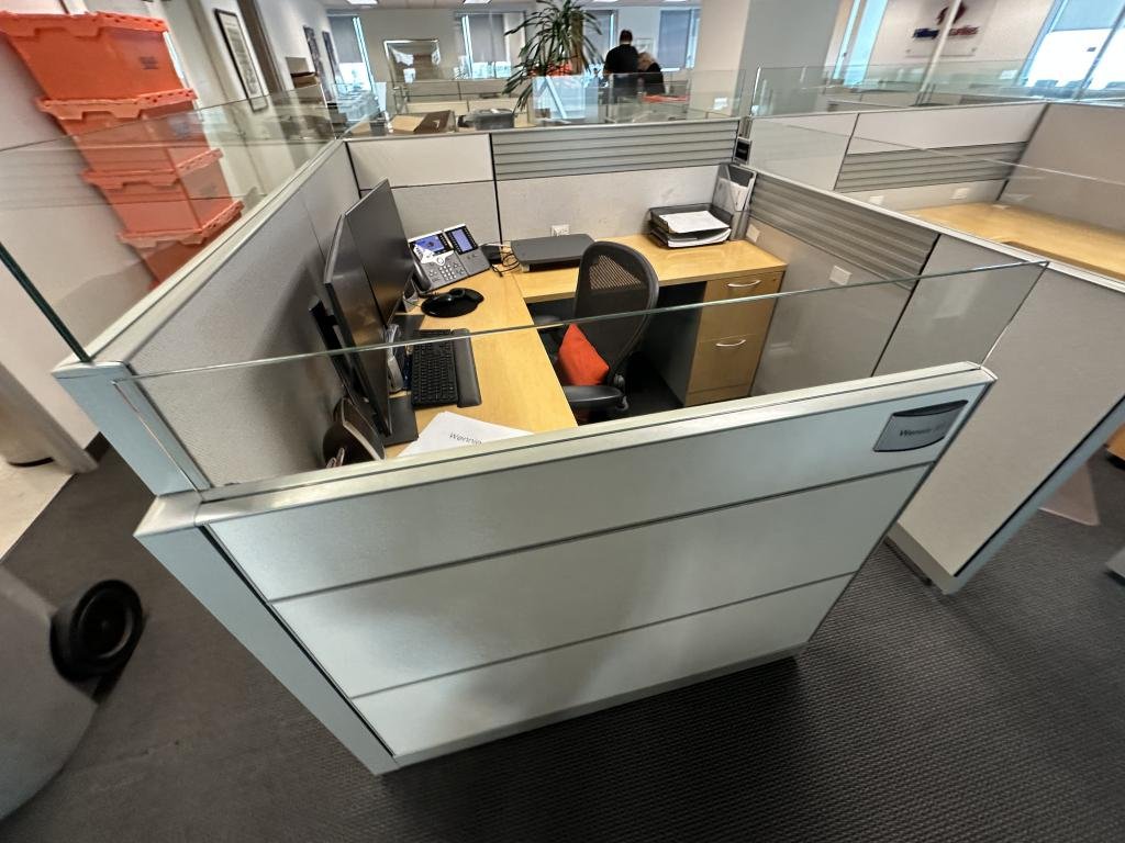 Allsteel 6x6 W/Glass 50/35 hi lo