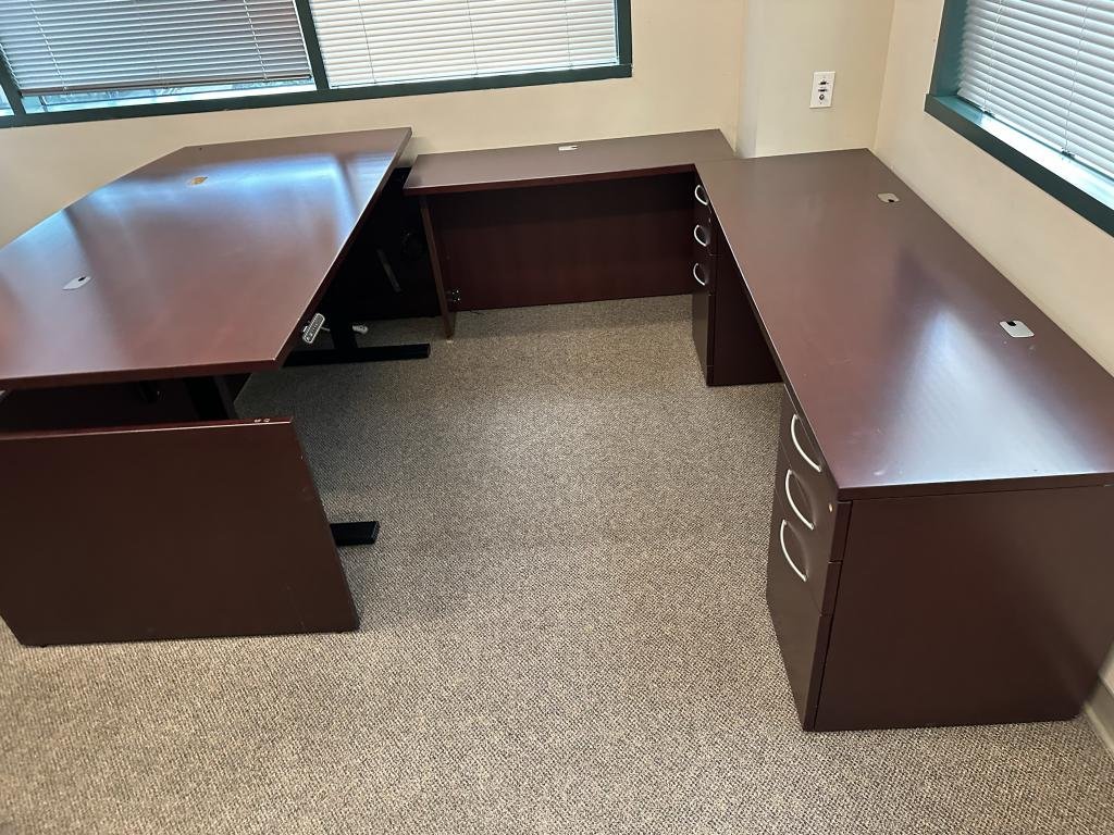 Linak DF2 Black Height Adjustable Desk Base