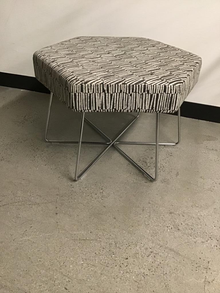 Keilhauer Bonehexagon ottoman wire base