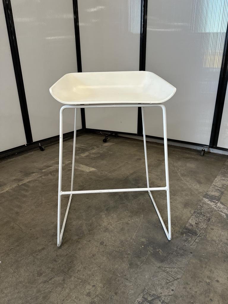 Steelcase Scoop White Counter Height Stool