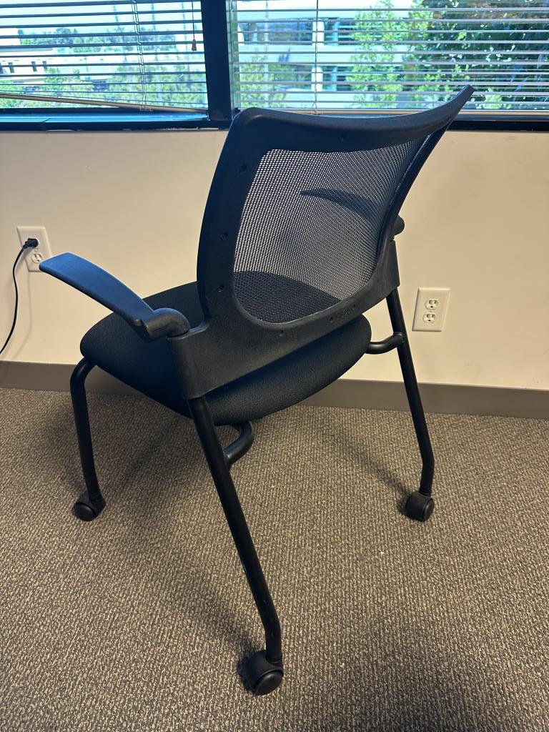 9 to 5 crepe black mobile training chair