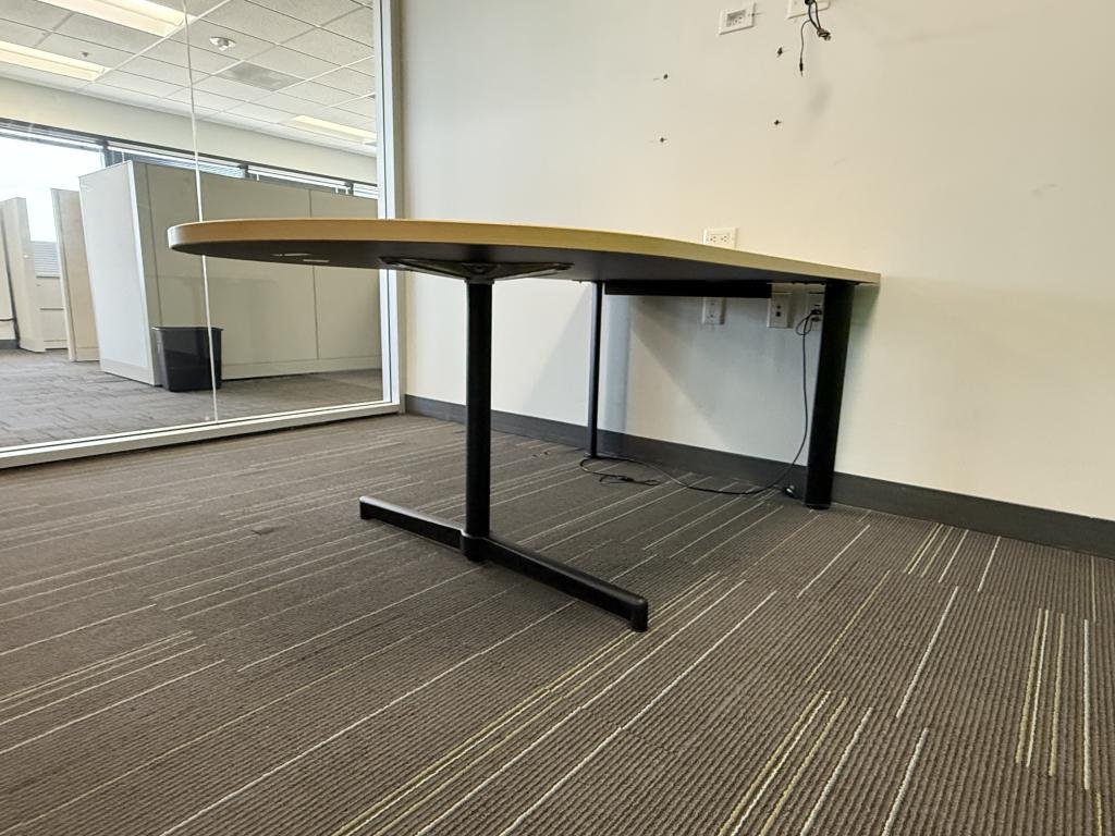 Steelcase Bullet Table 66x42in White Oak