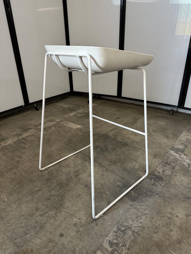 Steelcase Scoop White Counter Height Stool
