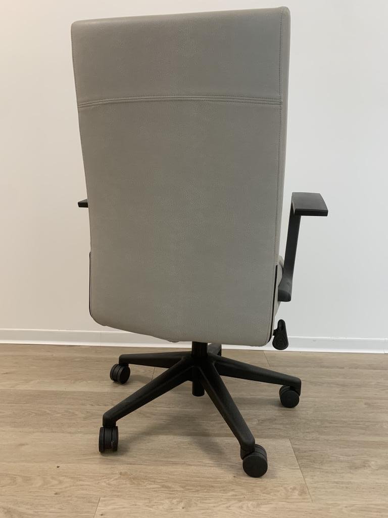 Sit On It Neutral Leather plush chair tan