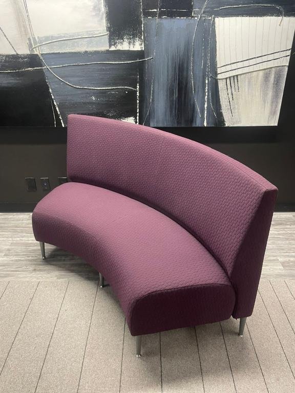 Krug purple short curved couch